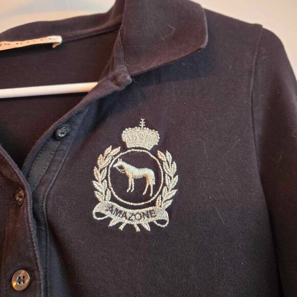 Ladies long sleeve equestrian polo stretch fabric by Iris Bayer - Picture 4 of 8